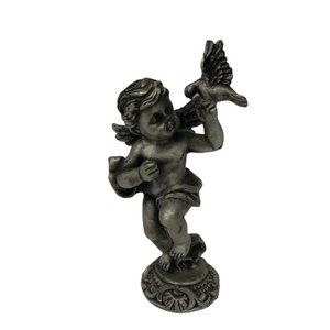 SUN Pewter Angel Figurine w/Dove
